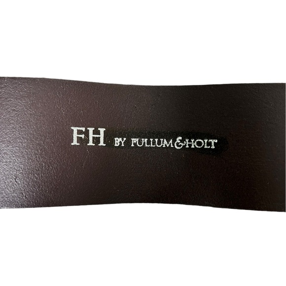 FH by Fullum & Holt Brown Leather Belt - Picture 4 of 5